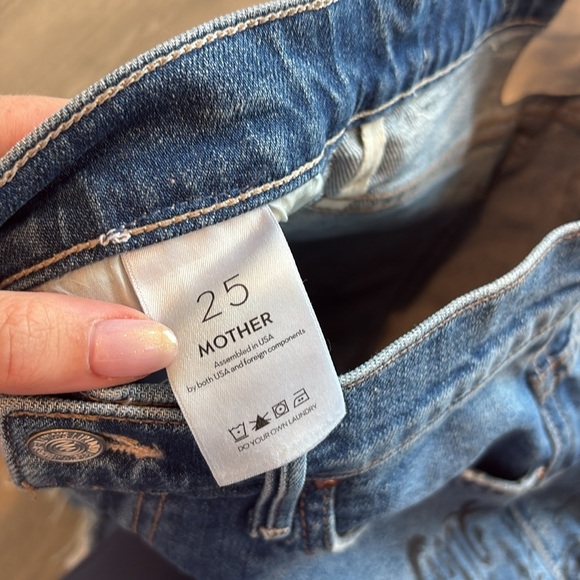 MOTHER Superior High-Waisted Smokin' Fray Shorts Never Enough Size 25 - Picture 8 of 13